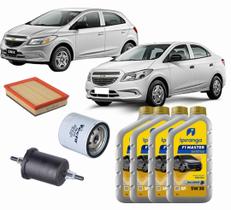 Kit Revisão Troca de Óleo Ipiranga E Filtros Tecfil PRISMA E ONIX 1.0 1.4 2012 A 2018