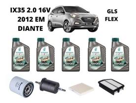 Kit revisão troca de oleo ix35 2.0 flex 2012 diante selenia