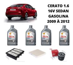 Kit revisão troca de oleo kia cerato 1.6 16v 2009 a 2012