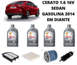 Kit revisão troca de oleo kia cerato 1.6 16v 2014 em diante Kit revisão troca de oleo kia cerato 1.6 16v 2014 em diante