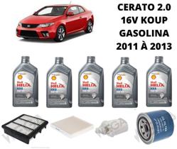 Kit revisão troca de oleo kia cerato 2.0 16v koup 11 a 2013 Kit revisão troca de oleo kia cerato 2.0 16v koup 11 a 2013