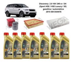 Kit revisao troca de oleo land rover discovery 2.0 15 diante