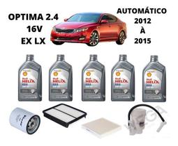 Kit revisão troca de oleo optima 2.4 2012 à 2015 shell