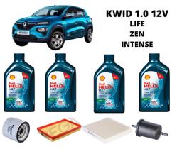 Kit revisao troca de oleo renault kwid 1.0 12v