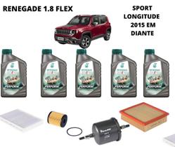 Kit revisão troca de oleo renegade 1.8 flex selenia