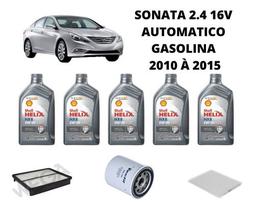 Kit revisao troca de oleo sonata 2.4 16v 2010 à 2015 shell