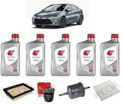 Kit revisao troca de oleo toyota corolla 1.8 2019 em diante