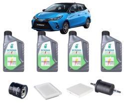 Kit revisão troca de oleo toyota yaris 1.5 selenia