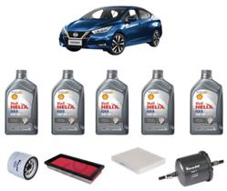 Kit revisão troca de oleo versa 1.6 2011 a 2020 shell