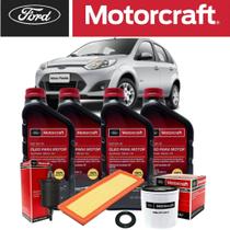 Kit Revisão Troca Ford 5w30 100% Sintetico Fiesta Zetec Rocam 1.0 1.6 Original Ford