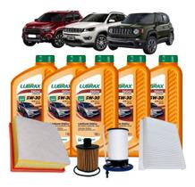 Kit revisao troca óleo 5w30 toro compass renegade diesel 2.0