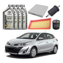 Kit Revisao Troca Oleo Filtros Yaris 1.3 1.5 2018 A 2022 Kit Revisao Troca Oleo Filtros Yaris 1.3 1.5 2018 A 2022