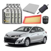 Kit Revisao Troca Oleo Filtros Yaris 1.3 1.5 2018 A 2022
