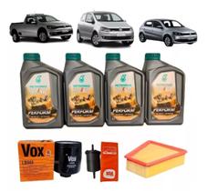 Kit Revisão Troca Oleo Motor Mto Gol Saveiro G5 1.6 4lt 5w40