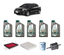 Kit revisao troca oleo sentra 2.0 16v 2014 diante selenia