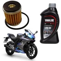 Kit Revisão Trocar Óleo Yzf R15 abs 2024 2025 Yamalube 10w40 Kit Revisão Trocar Óleo Yzf R15 abs 2024 2025 Yamalube 10w40