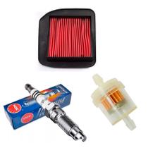 Kit Revisão Vela Iridium Filtros titan 2000 fan 125 ate 2008