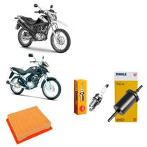 Kit Revisão Vela ngk E Filtros Nxr 150 160 Bros 2011/2021