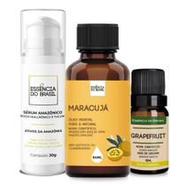Kit Revital: Sérum + Óleo Grapefruit + Óleo Vegetal Maracujá