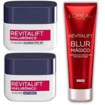 Kit Revitalift L'Oréal Dia + Noite + Blur Mágico Original