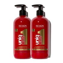 Kit Revlon 2 Uniq One All in One Shampoo 490ml + Presente Escova