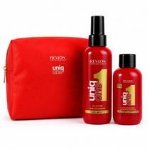 Kit Revlon Professional Uniq One All In One Shampoo 100ml + Leave-in 150ml + Bolsa Kit Revlon Professional Uniq One All In One Shampoo 100ml + Leave-in 150ml + Bolsa
