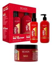 Kit Revlon: Shampoo 230ml + Leave-in 150ml + Mascara Capilar 300ml