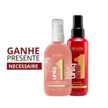 Kit Revlon Uniq One Leave In + Curls Treatment + Necessaire