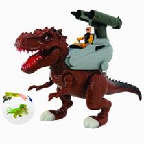 kit Rex Attack Lança Míssel + Fantoche Cabeça Tiranossauro
