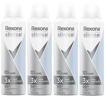 Kit Rexona Clinical Aerosol desodorante Sem Perfume Hipoalergenico Anti Manchas