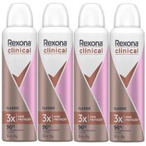 Kit Rexona Clinical Classic Aerosol Desodorante Antitranspirante Anti Manchas