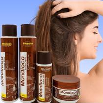 Kit Rhenuks Mandioca Intense Shine 4 Itens Kit Rhenuks Mandioca Intense Shine 4 Itens