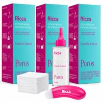 Kit Ricca: 3 Desobstrutor De Poros Faciais Ricca Centella Asiática