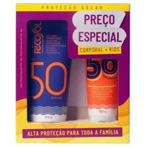 Kit Ricosol Protetor Solar Fps 50 Corporal 180g + Kids 100g