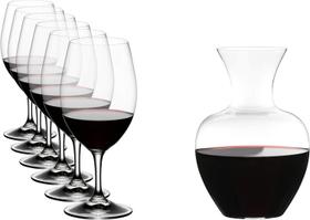 Kit Riedel Cristal Decanter NY 1,5L e 6 Taças Ouverture 530m