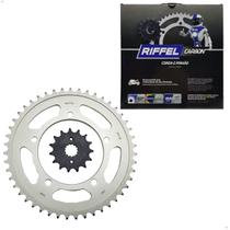 Kit Riffel Coroa Pinhão DL 650 V-Strom 2007/2016 S/ Corrente Kit Riffel Coroa Pinhão DL 650 V-Strom 2007/2016 S/ Corrente