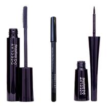 KIT Rímel + Lápis + Delineador Eclat Hipoalergênico Alergoshop