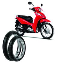 KIT RINALDI Par pneus Rinaldi Dianteiro+Traseiro HONDA BIZ 100/125