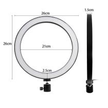 Kit Ring Light Reclinável Portátil 33cm + Mini tripé metálico 19 cm para ring light e smartfone