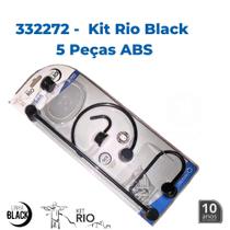 kit rio Black acessórios para banheiro - HIGIBAN