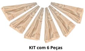Kit Ripado com 6 peças de 8,7 cm largura x 300 cm comprimento - Pense madeiras