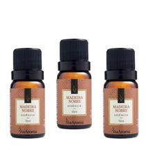 Kit Riqueza com 3 Essências Madeira Nobre Via Aroma