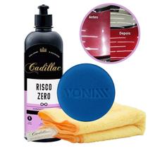 Kit Risco Zero Cadillac + Pano Cadillac + Aplicador Vonixx - Composto Polidor 3 em 1