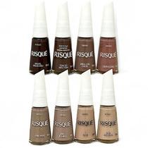 Kit Risqué Esmaltes De Unha Tons Nudes - 8 Unidades Kit Risqué Esmaltes De Unha Tons Nudes - 8 Unidades