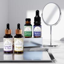 Kit Ritual de Beleza de Óleos Vegetais, Essencial e Essência Accenti