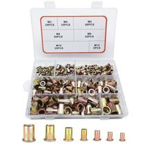 Kit Rivet Nut FOREVTL Metric, sortimento de 220 unidades com caixa de armazenamento Kit Rivet Nut FOREVTL Metric, sortimento de 220 unidades com caixa de armazenamento