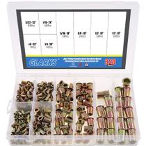 Kit Rivet Nut Glarks 320 unidades de aço carbono zincado