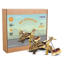Kit Robótica Educacional STEM Avião Controle MDF