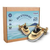 Kit Robótica Educacional STEM Montagem Barco MDF