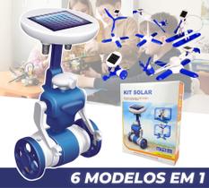 Kit Robótica Energia Solar Robô Educacional Brinquedo 6 Em 1 - AuShopExpress